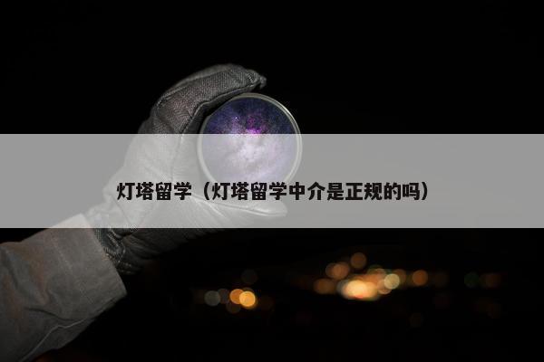 灯塔留学（灯塔留学中介是正规的吗）