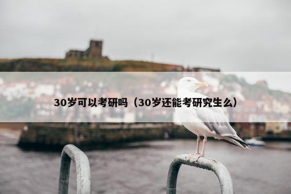 30岁可以考研吗（30岁还能考研究生么）