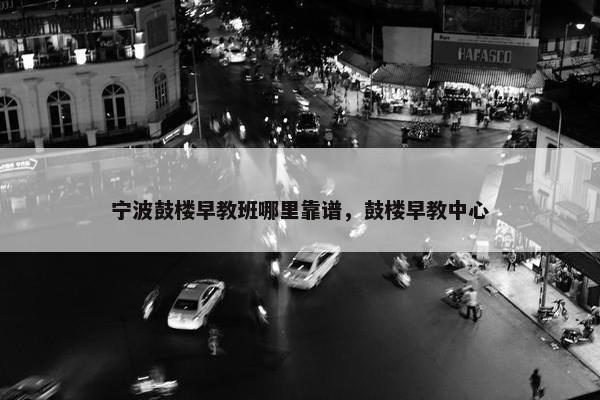 宁波鼓楼早教班哪里靠谱，鼓楼早教中心
