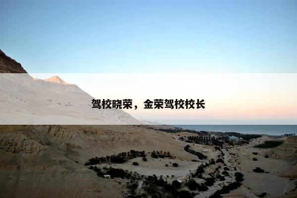 驾校晓荣，金荣驾校校长