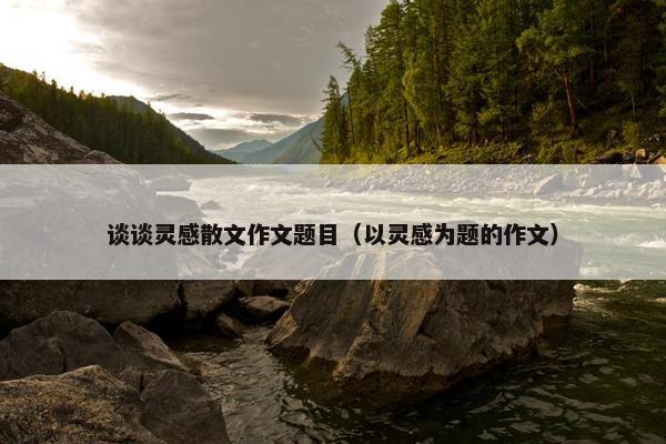 谈谈灵感散文作文题目（以灵感为题的作文）