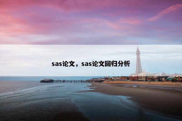 sas论文，sas论文回归分析