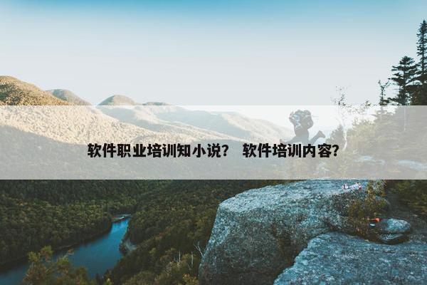 软件职业培训知小说？ 软件培训内容？