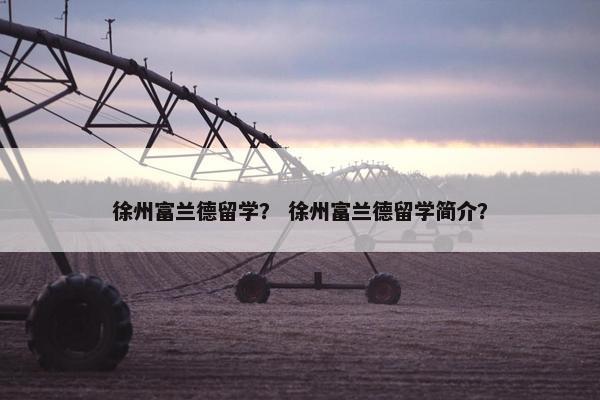 徐州富兰德留学？ 徐州富兰德留学简介？