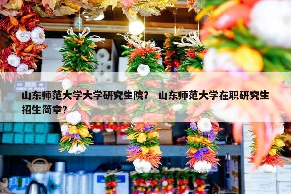 山东师范大学大学研究生院？ 山东师范大学在职研究生招生简章？