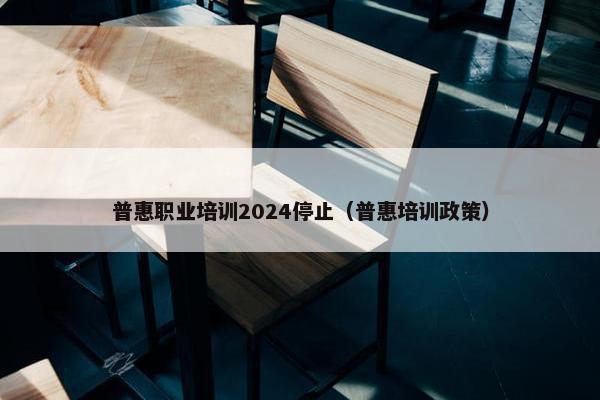 普惠职业培训2024停止（普惠培训政策）