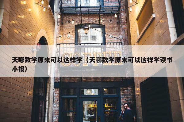 天哪数学原来可以这样学（天哪数学原来可以这样学读书小报）