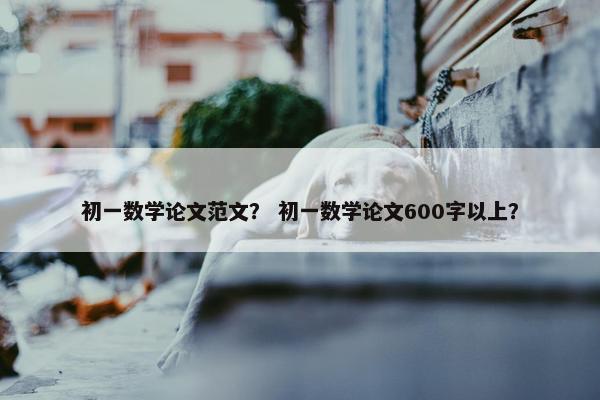 初一数学论文范文？ 初一数学论文600字以上？