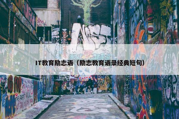 IT教育励志语（励志教育语录经典短句）