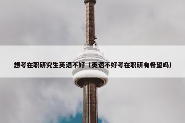 想考在职研究生英语不好（英语不好考在职研有希望吗）