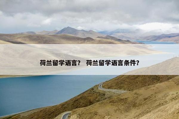 荷兰留学语言？ 荷兰留学语言条件？