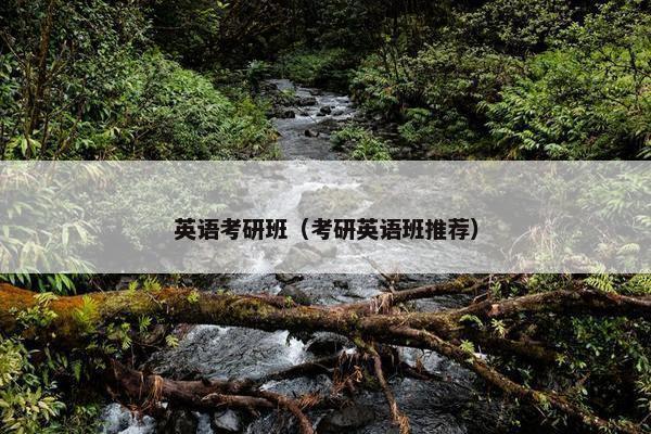 英语考研班（考研英语班推荐）