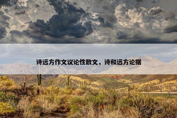 诗远方作文议论性散文，诗和远方论据