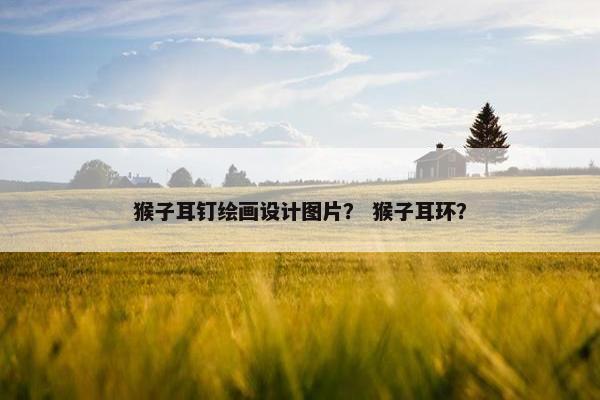猴子耳钉绘画设计图片？ 猴子耳环？