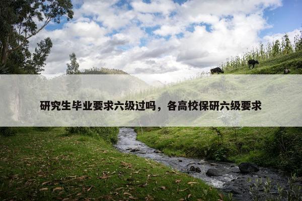 研究生毕业要求六级过吗，各高校保研六级要求