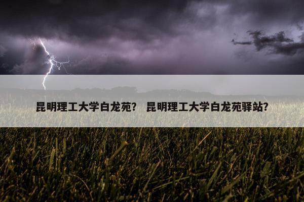 昆明理工大学白龙苑？ 昆明理工大学白龙苑驿站？