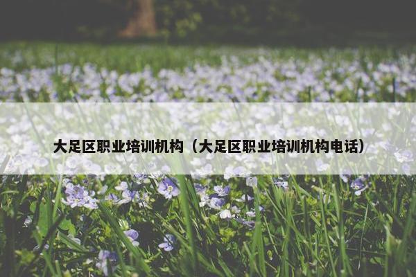 大足区职业培训机构（大足区职业培训机构电话）