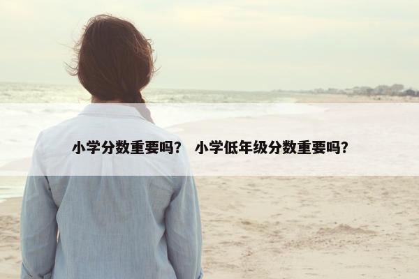 小学分数重要吗？ 小学低年级分数重要吗？