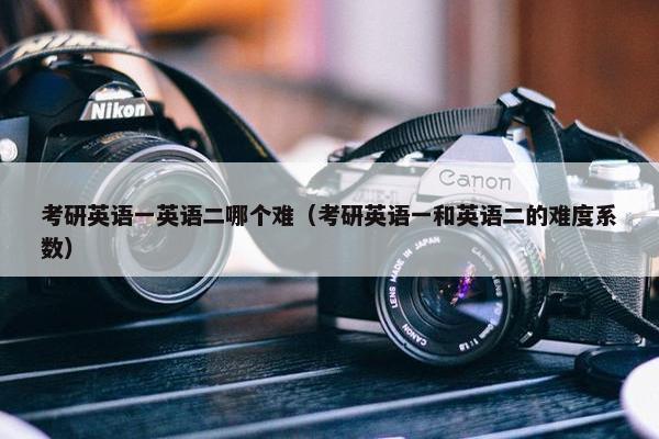考研英语一英语二哪个难（考研英语一和英语二的难度系数）