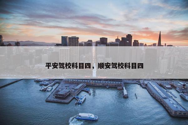 平安驾校科目四，顺安驾校科目四