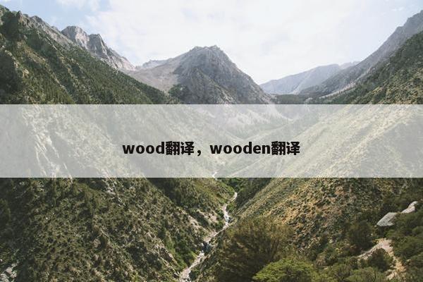 wood翻译，wooden翻译
