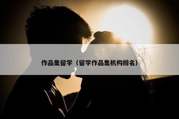 作品集留学（留学作品集机构排名）