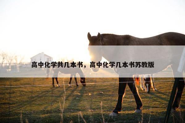 高中化学共几本书，高中化学几本书苏教版