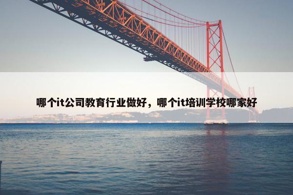 哪个it公司教育行业做好，哪个it培训学校哪家好