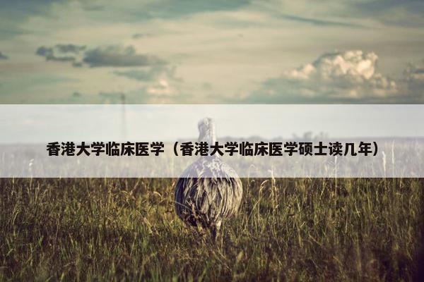 香港大学临床医学（香港大学临床医学硕士读几年）