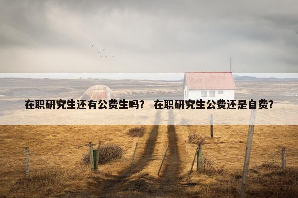 在职研究生还有公费生吗？ 在职研究生公费还是自费？