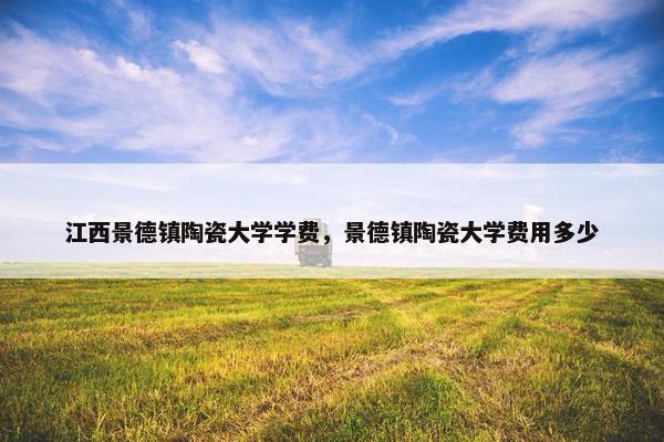 江西景德镇陶瓷大学学费，景德镇陶瓷大学费用多少