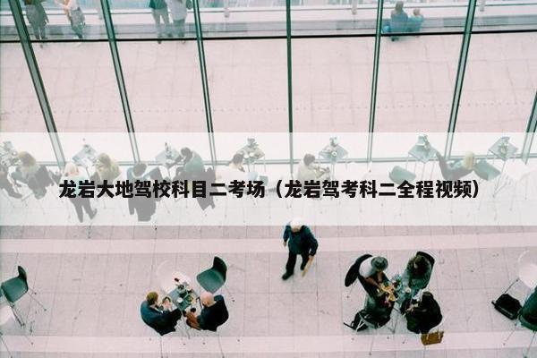 龙岩大地驾校科目二考场（龙岩驾考科二全程视频）