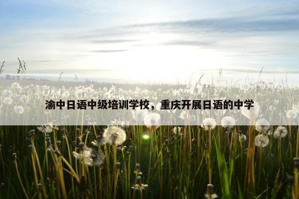 渝中日语中级培训学校，重庆开展日语的中学
