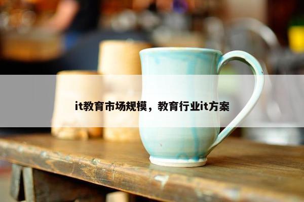 it教育市场规模，教育行业it方案