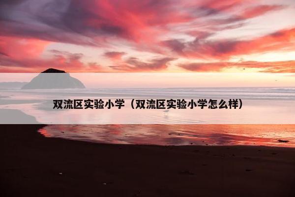 双流区实验小学（双流区实验小学怎么样）