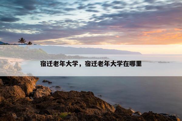 宿迁老年大学，宿迁老年大学在哪里