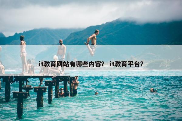 it教育网站有哪些内容？ it教育平台？