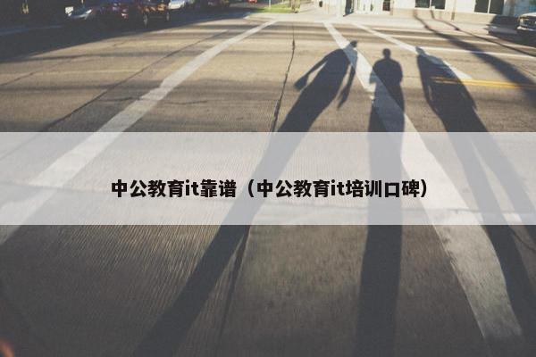 中公教育it靠谱（中公教育it培训口碑）