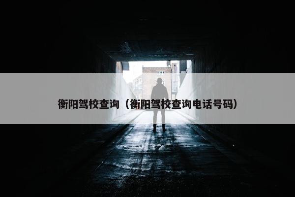 衡阳驾校查询（衡阳驾校查询电话号码）