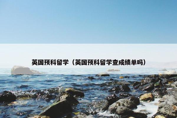 英国预科留学（英国预科留学查成绩单吗）