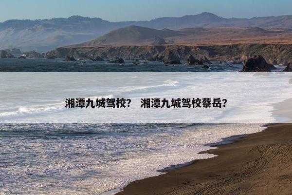 湘潭九城驾校？ 湘潭九城驾校蔡岳？