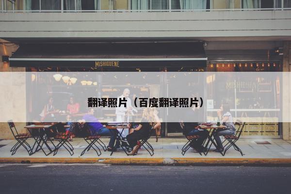 翻译照片（百度翻译照片）