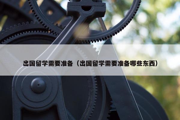 出国留学需要准备（出国留学需要准备哪些东西）
