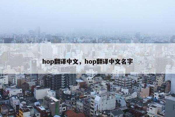 hop翻译中文，hop翻译中文名字