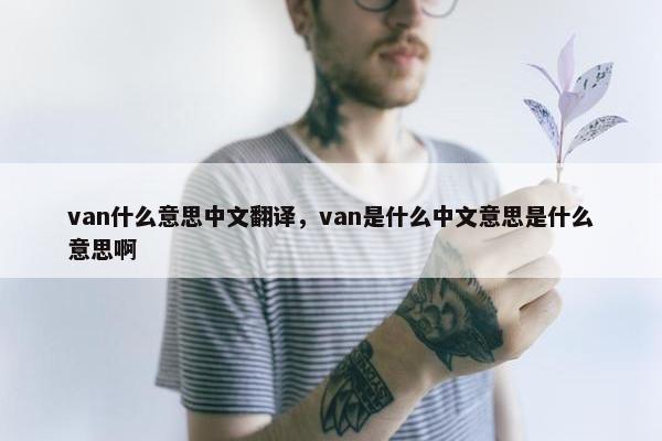 van什么意思中文翻译，van是什么中文意思是什么意思啊