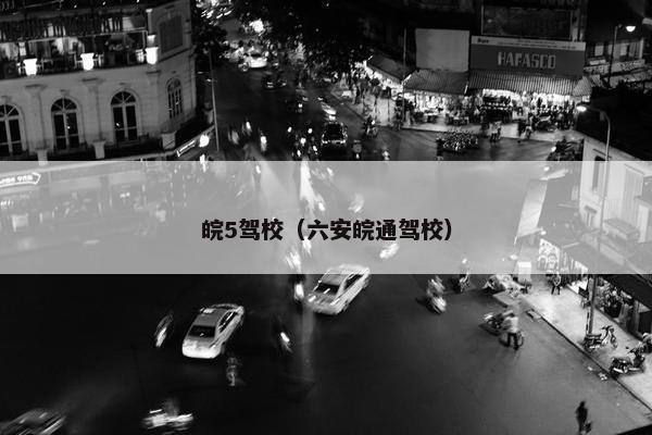 皖5驾校（六安皖通驾校）
