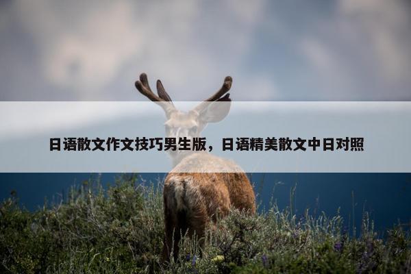 日语散文作文技巧男生版，日语精美散文中日对照