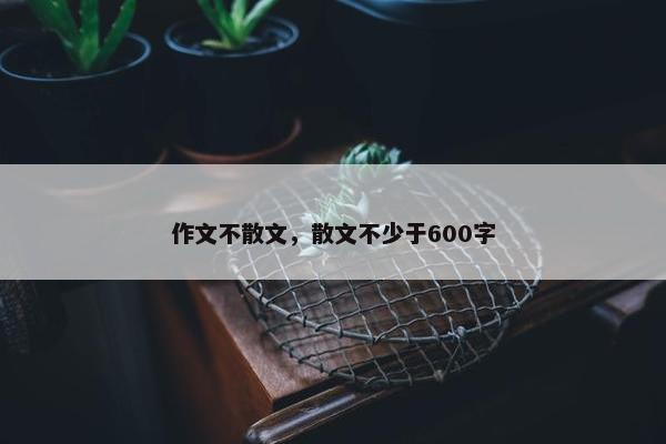 作文不散文，散文不少于600字
