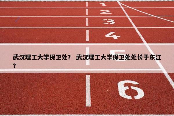武汉理工大学保卫处？ 武汉理工大学保卫处处长于东江？