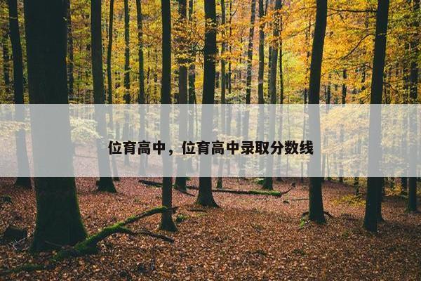 位育高中，位育高中录取分数线